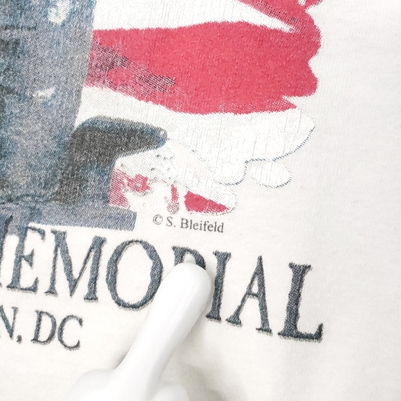 Vintage The Lone Sailor United States Navy Memorial Washington DC T-shirt - Picture 6 of 10